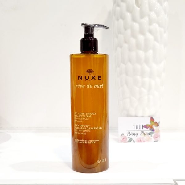 Nuxe Reve De Miel - Tắm Và Rửa Mặt 2 Trong 1 (400ml)