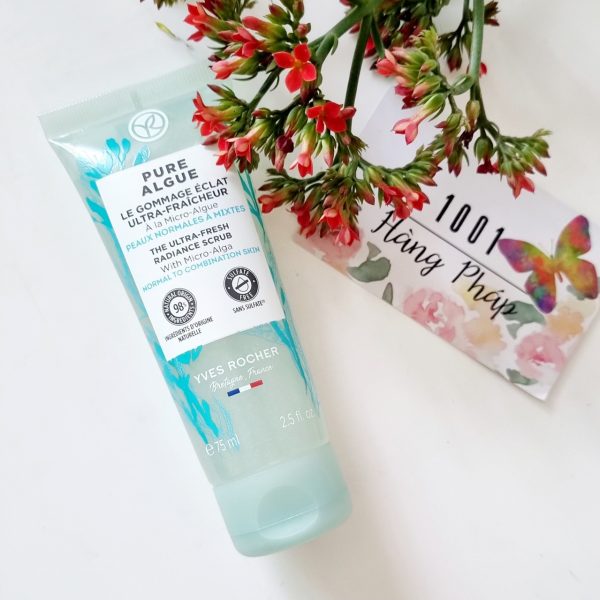 Tẩy Tế Bào Chết Yves Rocher Éclat Ultra-Fraîcheur Pure Algue 75ml