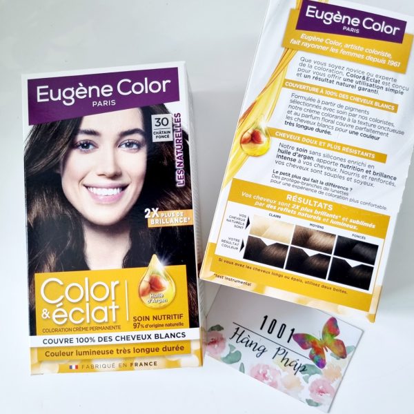Nhuộm tóc phủ bạc nâu đậm Eugene Color Color & Eclat les naturelles 30 Chatain Fonce