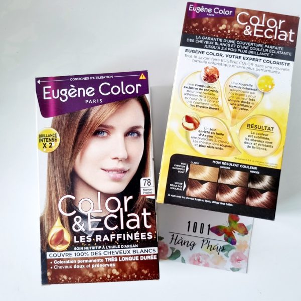 Nhuộm tóc phủ bạc nâu hạt dẻ Eugene Color Color & Eclat les naturelles 78 Marron Praline