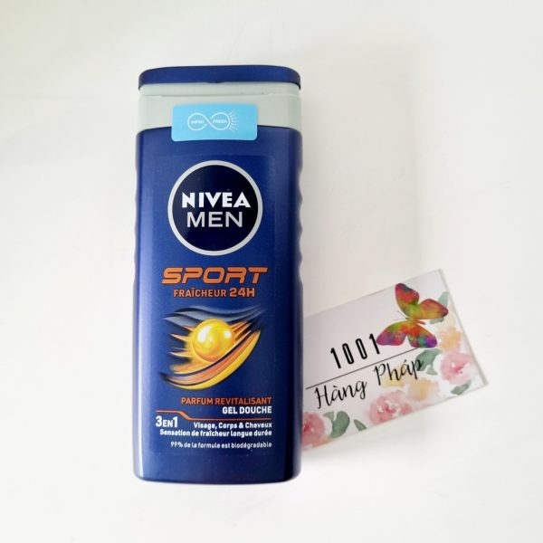 Tắm gội toàn thân 3 trong 1 Nivea Men Sport 250ml