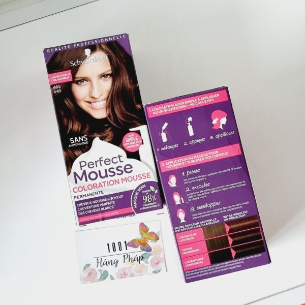 Nhuộm tóc Schwarzkopf Perfect Mousse 465 (Màu nâu chocolate hạt dẻ)