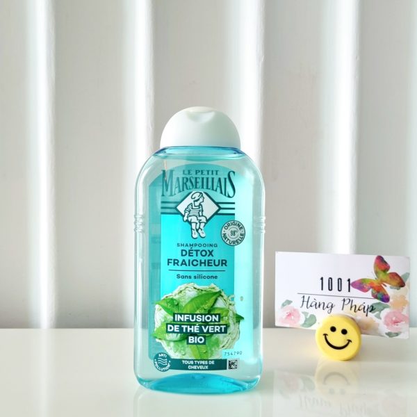 Dầu gội Le Petit Marseiliais Détox Fraicheur Infusion de Thé Vert BIO 250ml