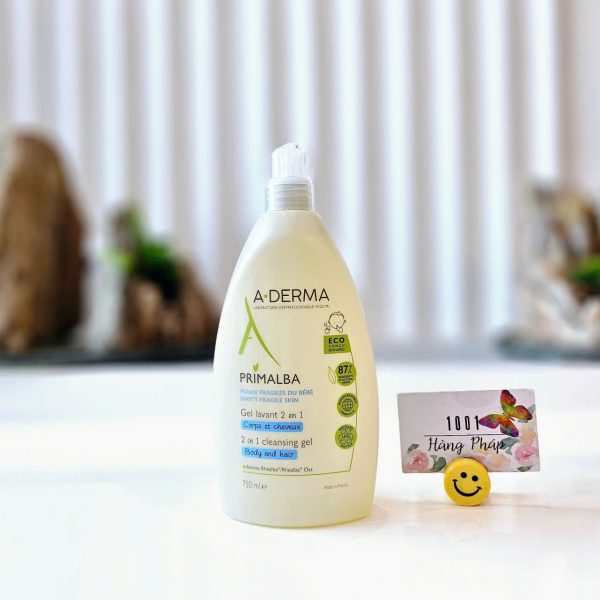 Tắm gội Aderma Aderma Primalba Bébé 2 trong 1 (750ml)