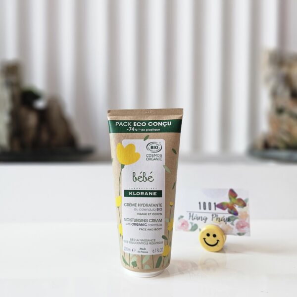 Kem dưỡng ẩm hữu cơ Klorane Bébé dành cho bé 200ml
