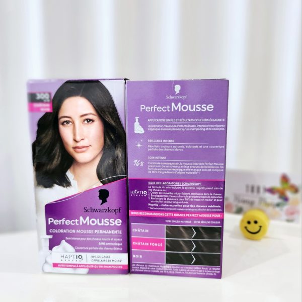 Nhuộm tóc Schwarzkopf Perfect Mousse 300 (Màu nâu đen)