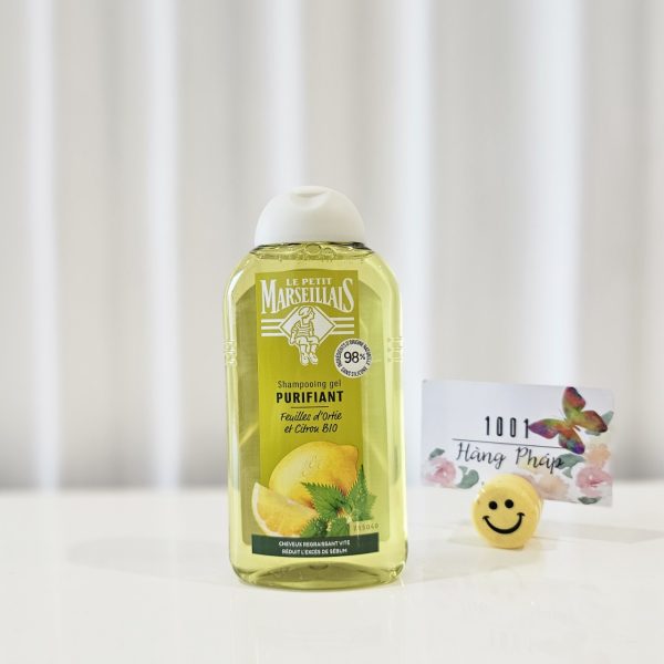 {Combo 2 chai} Dầu Gội Trị Gàu và Dầu nhờn Le Petit Marseiliais từ cây tầm ma và chanh hữu cơ, 250ml , 250ml