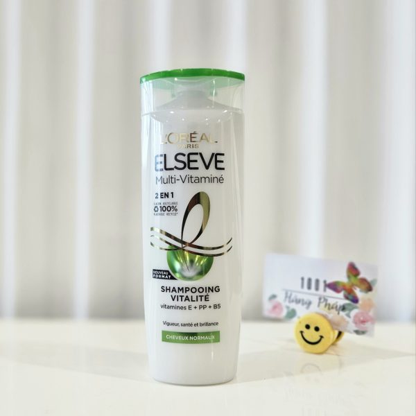 Gội xả 2 trong 1 L'Oréal Elseve Multi-Vitaminé dành cho tóc thường, 350ml