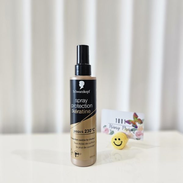 Xịt dưỡng Schwarzkopf Kératine bảo vệ tóc khỏi nhiệt độ cao, 200ml