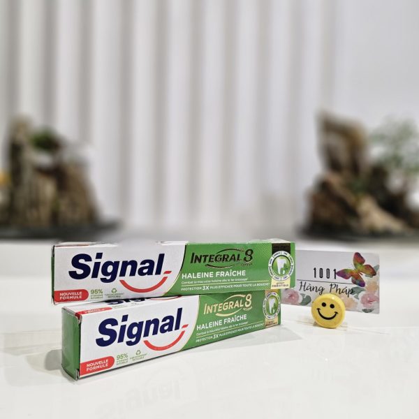 {Combo 02 tuýp} Kem đánh răng SIGNAL Integral 8 Haleine Fraiche, 75ml