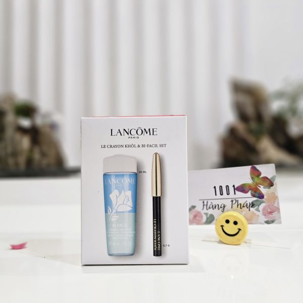 Set chì kẻ mắt và tẩy trang mắt môi Lancome 30ml
