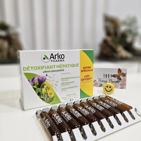 Thải độc gan Arkopharma Detoxifiant Hépatique, 30 ngày