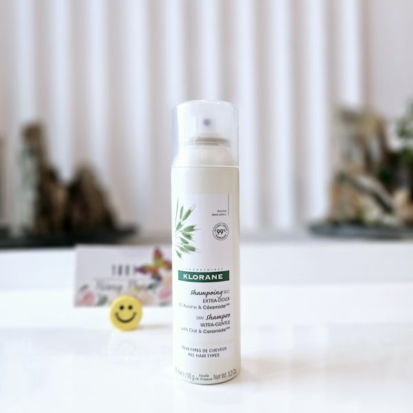 Dầu gội khô Klorane Klorane Ultra-Gentle từ yến mạch và Ceramide, 150ml