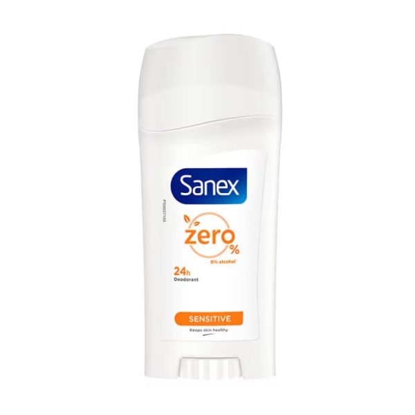 Thanh khử mùi hữu cơ tự nhiên cho da nhạy cảm bảo vệ 24h Sanex Zero%, 65ml