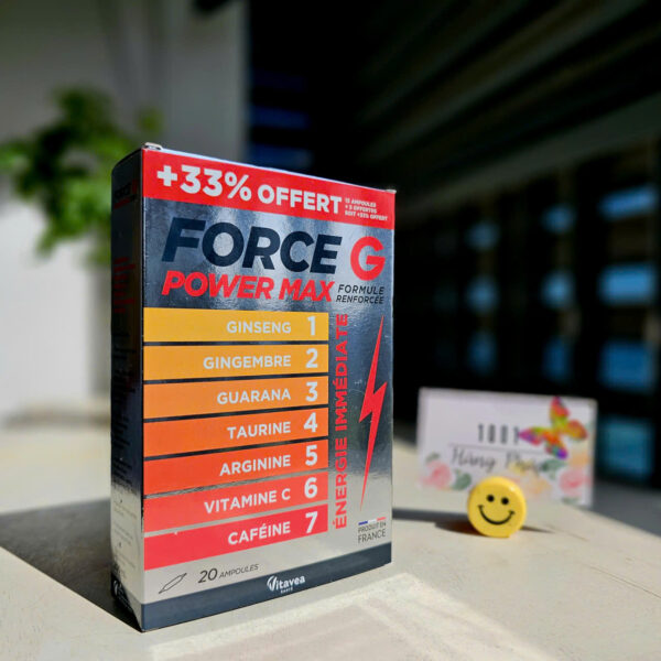 Force G Power Max 20 Ống Phục Hồi Sức Khỏe, Tăng Sức Đề Kháng, 20 ống