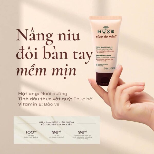 Kem dưỡng da tay Nuxe Reve De Miel, 50ml