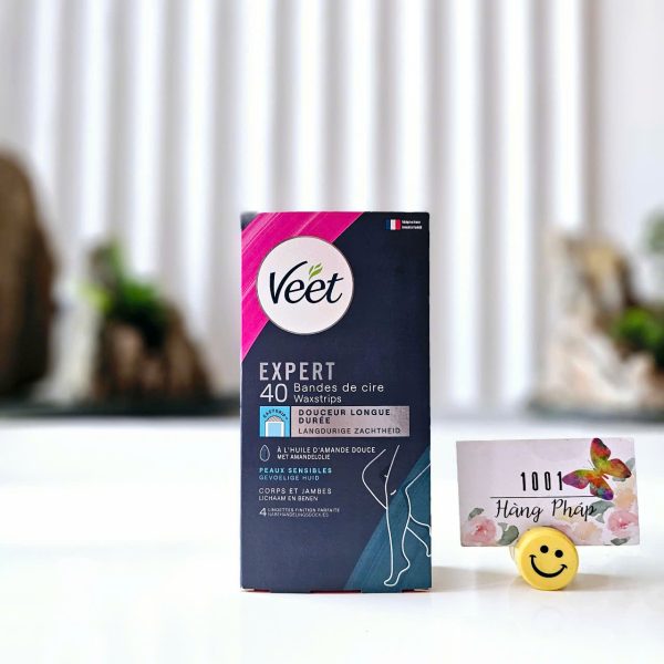 Miếng wax lông dành cho chân tay Veet Expert 40 miếng