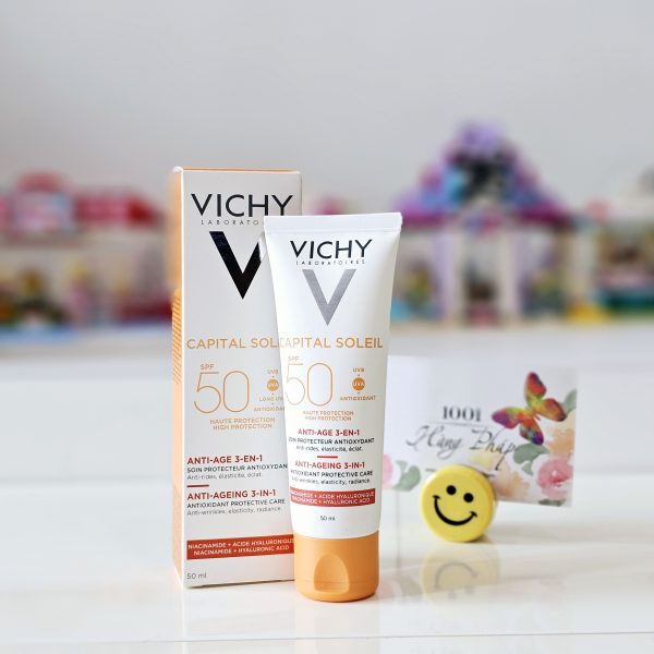 Kem chống nắng chống lão hóa Vichy Capital Soleil SPF50+ 3 trong 1, 50ml