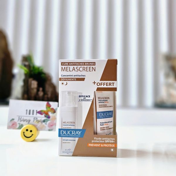 Tinh chất trị nám Ducray Melascreen 30ml tặng kèm kem chống nắng 50ml