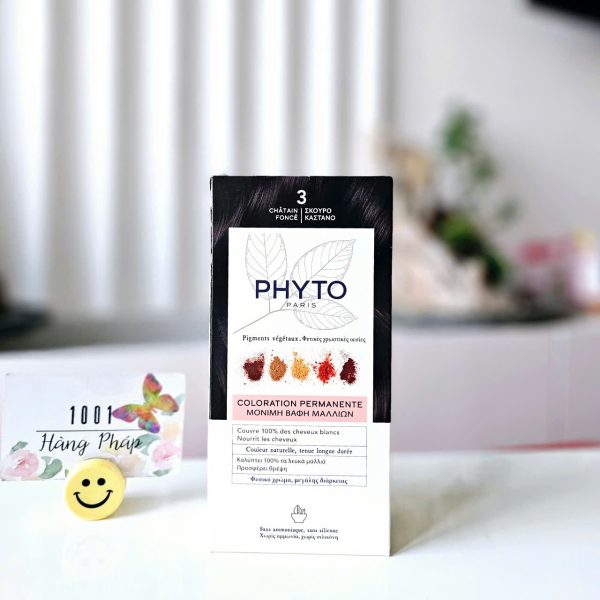 Thuốc nhuộm tóc thảo dược Phyto Paris - Số 3 Châtaigne Foncé (Nâu hạt dẻ đậm)