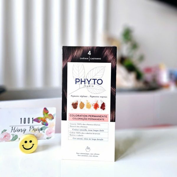 Thuốc nhuộm tóc thảo dược Phyto Paris - Số 4 Châtaigne / Castanho (Nâu hạt dẻ truyền thống)