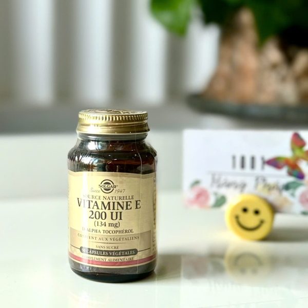Solgar Vitamin E 200 UI (134mg) – Chống oxy hóa, hỗ trợ da và tim mạch, 50 viên
