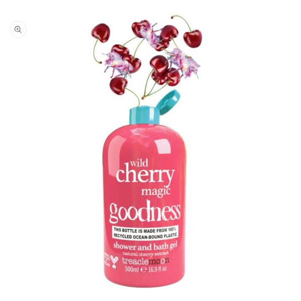 Treaclemoon Wild Cherry Magic Shower & Bath Gel – Hương Cherry Dại, Chăm Da Thư Giãn, 500ml