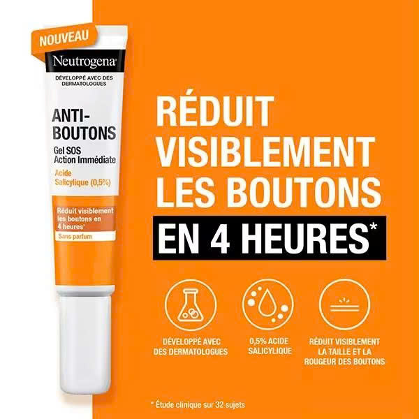 Neutrogena Clear & Defend SOS Gel 0.5% Salicylic Acid, 15ml