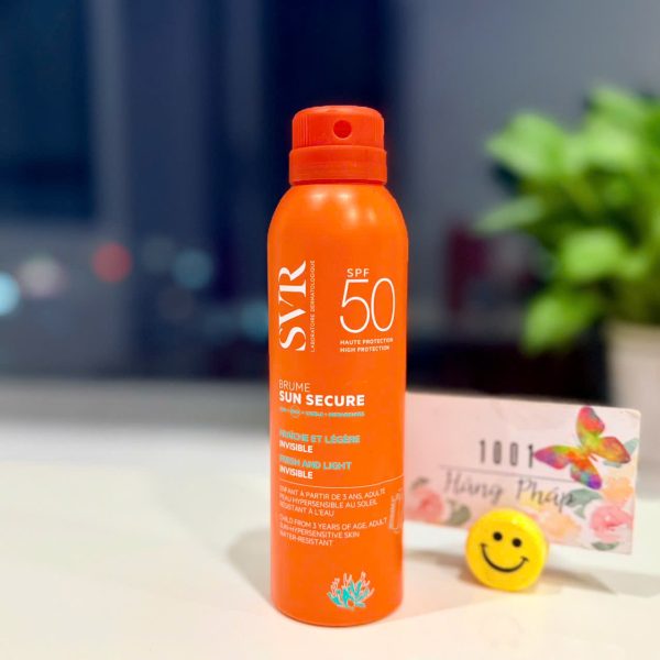 SVR Sun Secure Brume SPF50+ - Xịt chống nắng dạng sương mỏng nhẹ, tiện lợi cho da mặt và cơ thể, 200ml